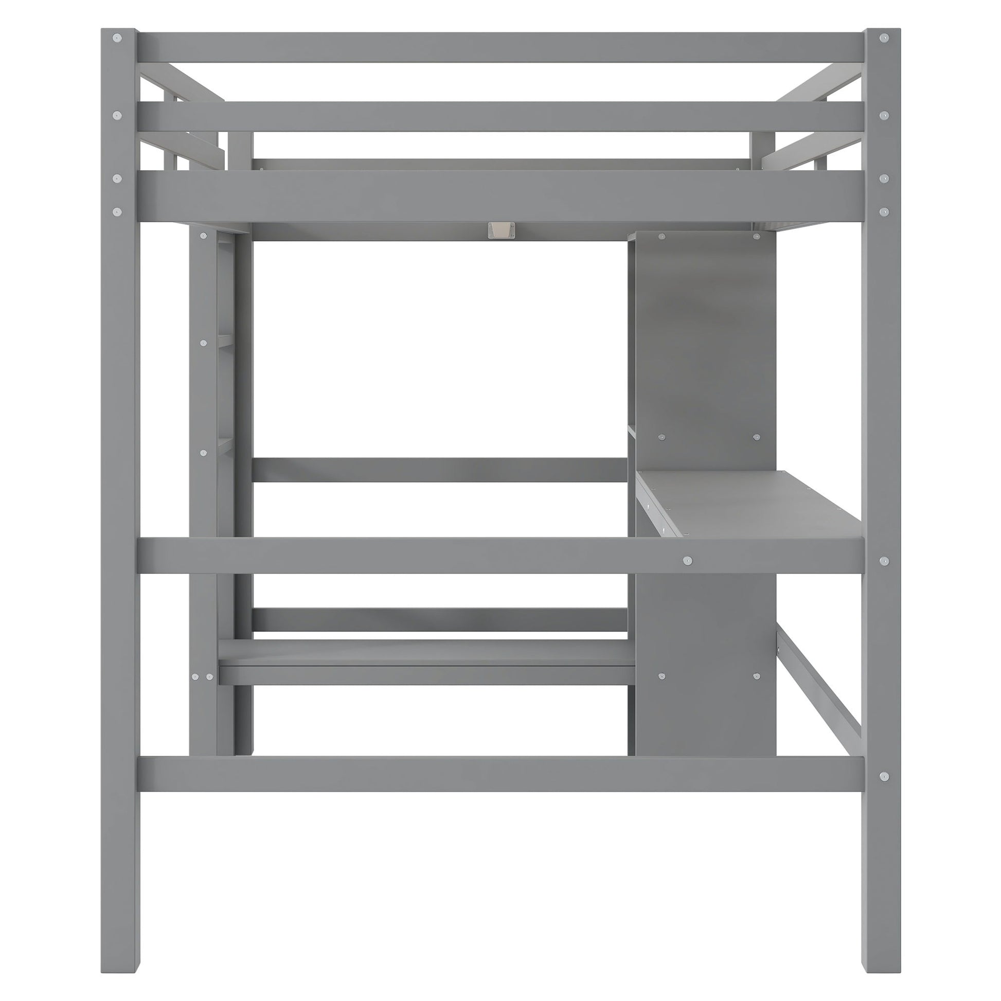 Loft Bed With Built In Desk And Multifunction Shelves - The Sleep Loft - Online Mattress Showroom NYC