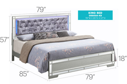 Madison - Upholstered Bed With LED - The Sleep Loft - Online Mattress Showroom NYC