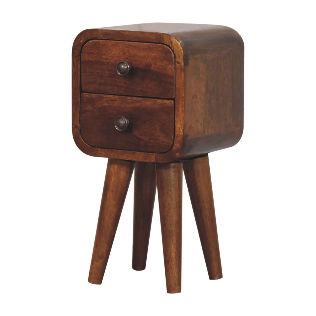 Curved Nightstand, - The Sleep Loft - Online Mattress Showroom NYC