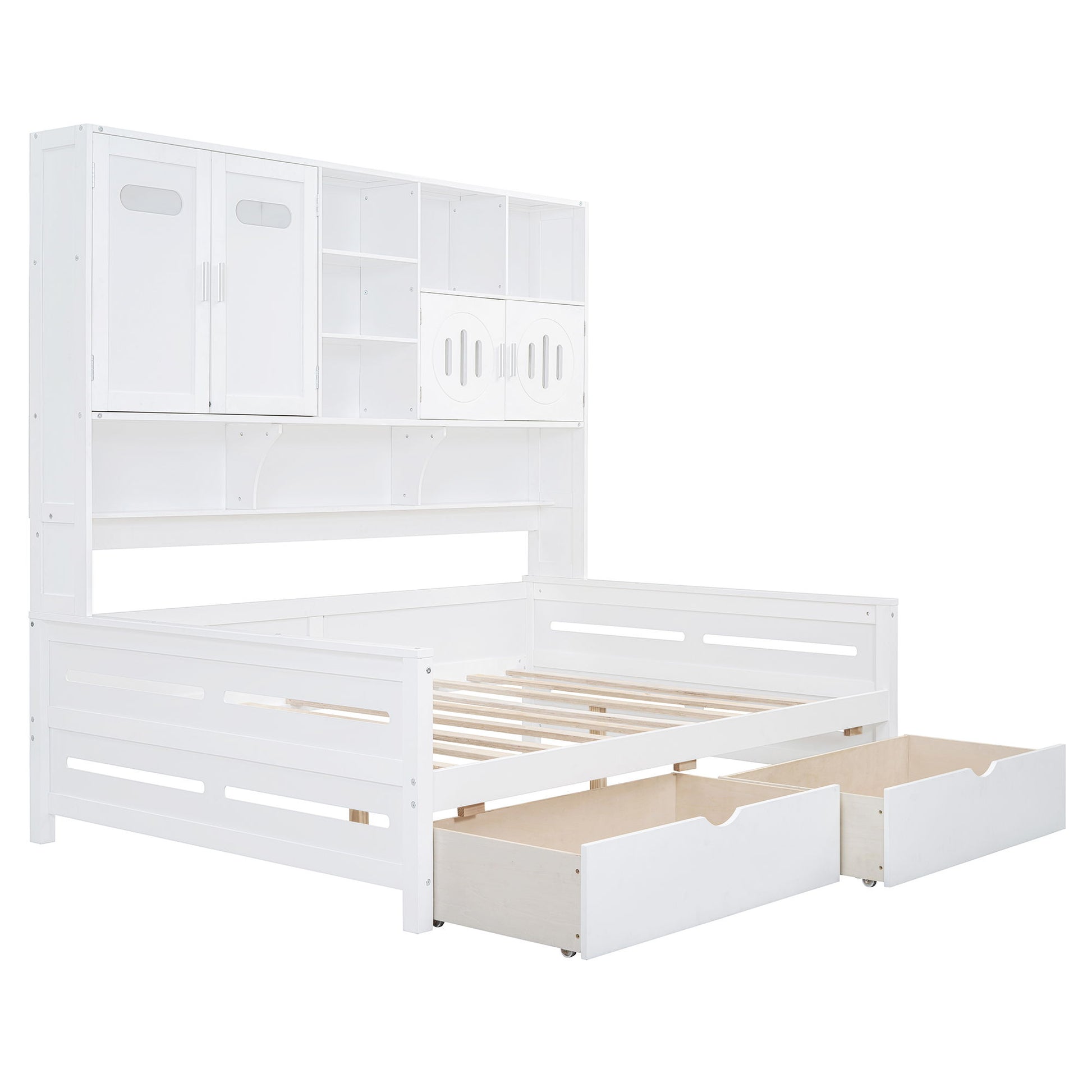 Daybed With All-In-One Cabinet And Shelf - The Sleep Loft - Online Mattress Showroom NYC