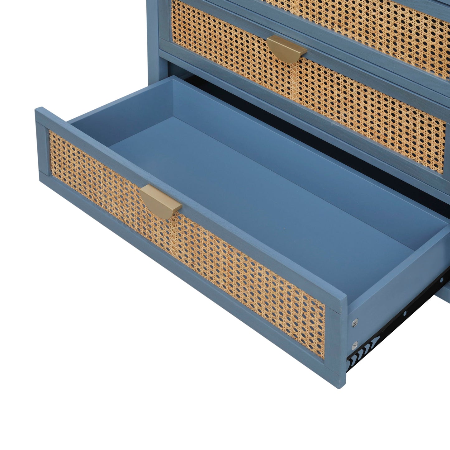 3 Drawer Cabinet, Natural Rattan, American Furniture - The Sleep Loft - Online Mattress Showroom NYC