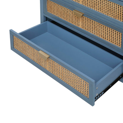 3 Drawer Cabinet, Natural Rattan, American Furniture - The Sleep Loft - Online Mattress Showroom NYC