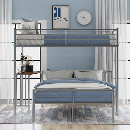 Bunk Bed With Desk, Ladder And Quality Slats For Bedroom - The Sleep Loft - Online Mattress Showroom NYC