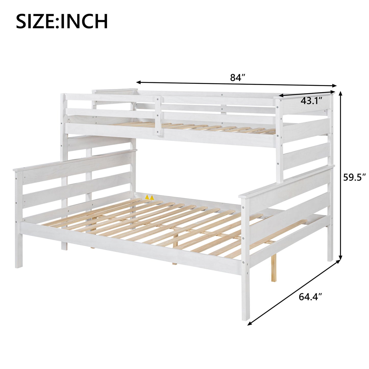 Detachable Design Bunk Bed With Ladder - The Sleep Loft - Online Mattress Showroom NYC