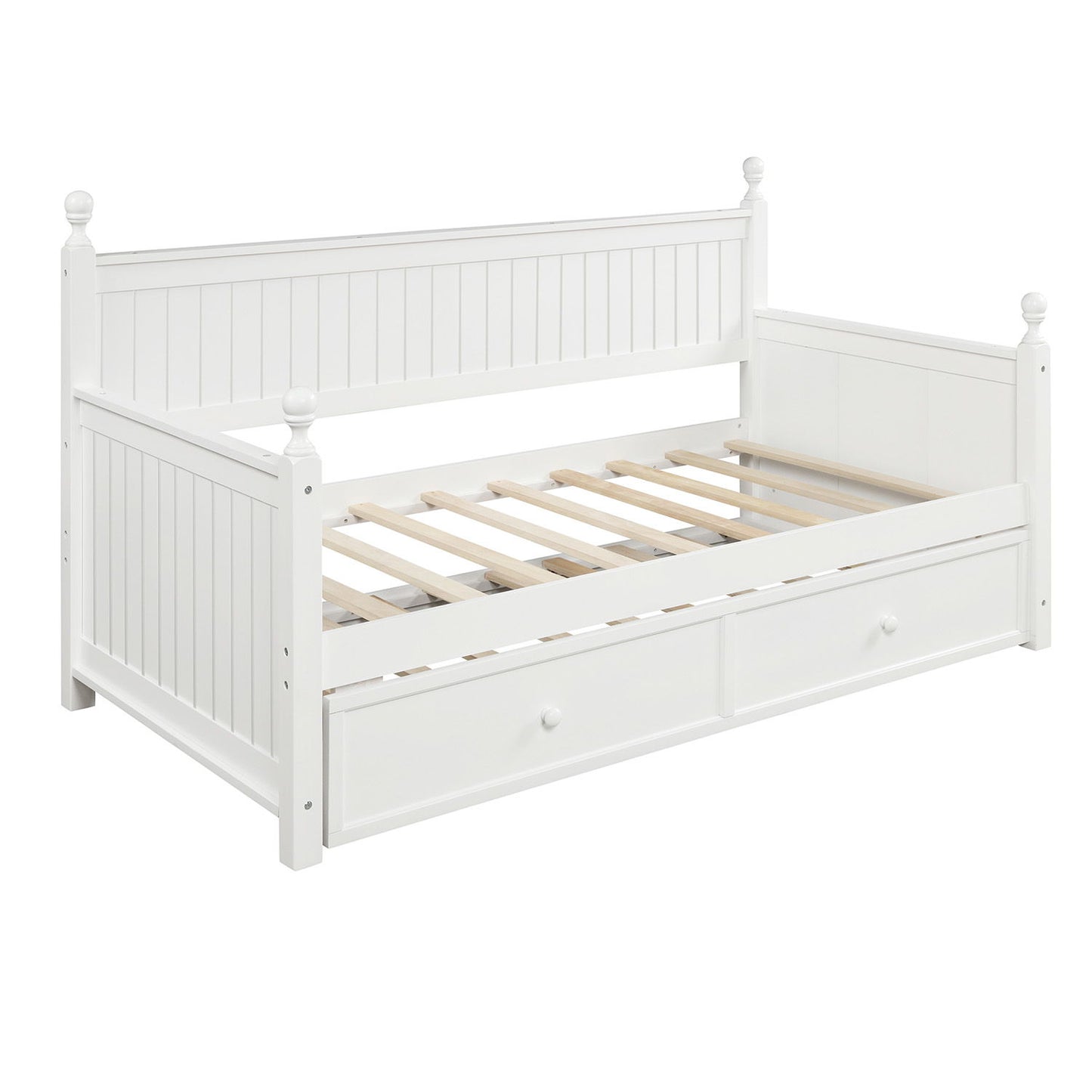 Twin Size Daybed & Twin Size Trundle - White - The Sleep Loft - Online Mattress Showroom NYC