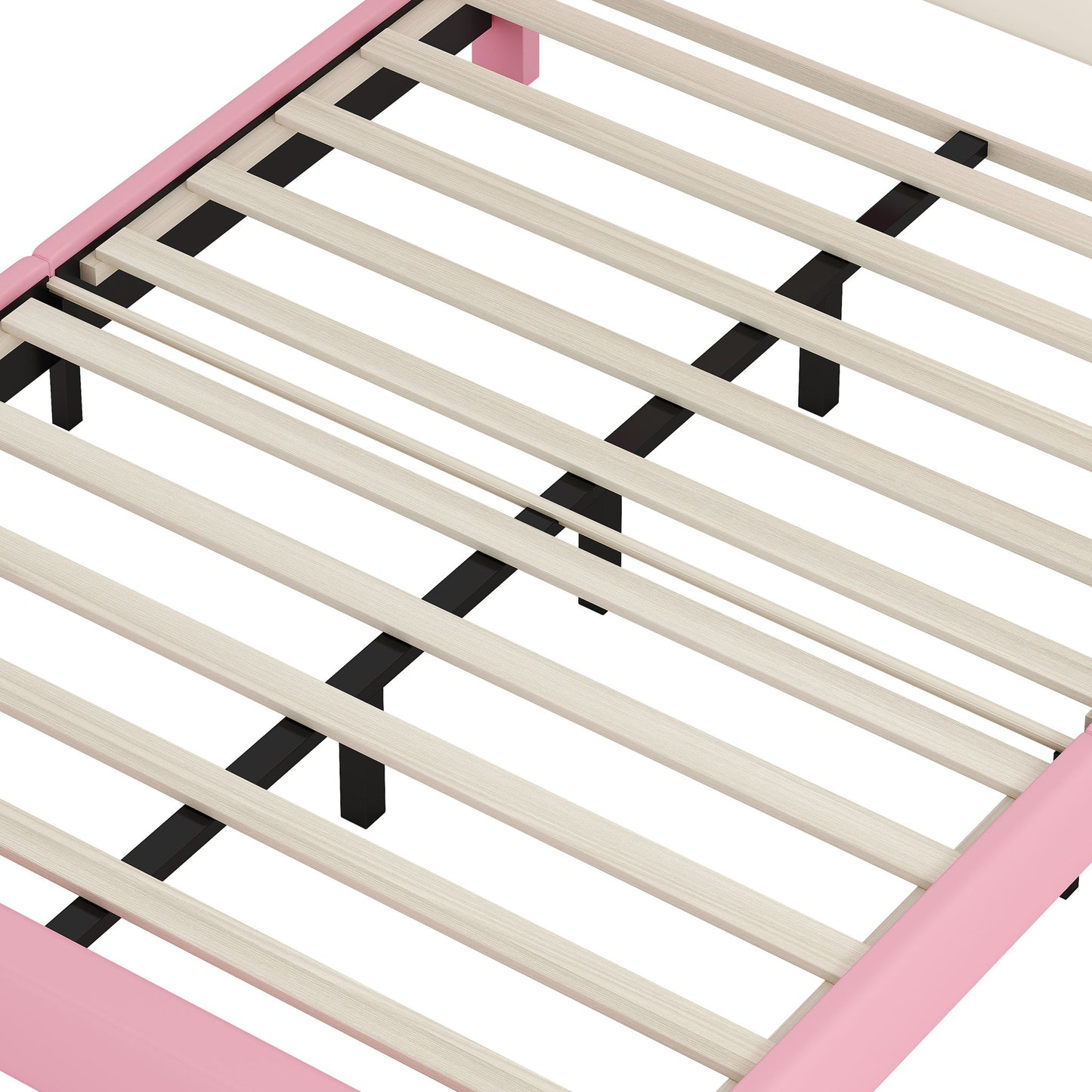 Upholstered Princess Platform Bed With Crown Headboard - The Sleep Loft - Online Mattress Showroom NYC