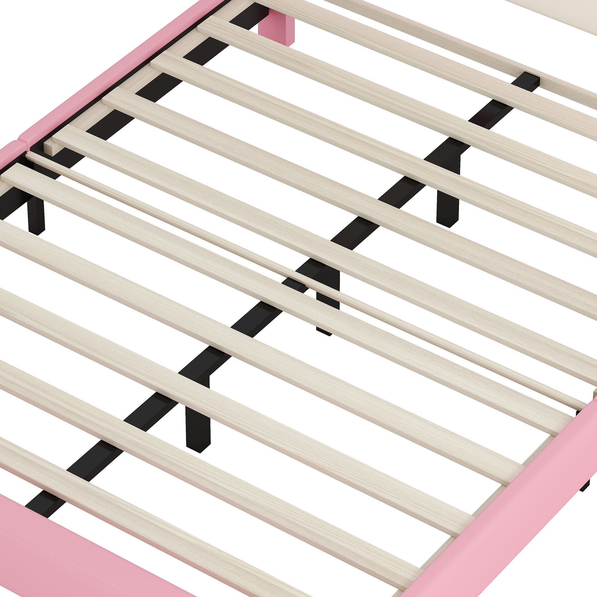 Upholstered Princess Platform Bed With Crown Headboard - The Sleep Loft - Online Mattress Showroom NYC