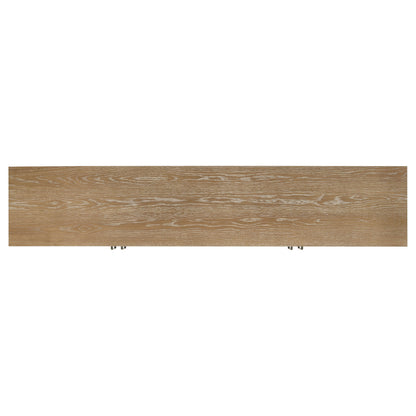 Brenham 79-inch 4-door TV Stand Media Console Washed Oak