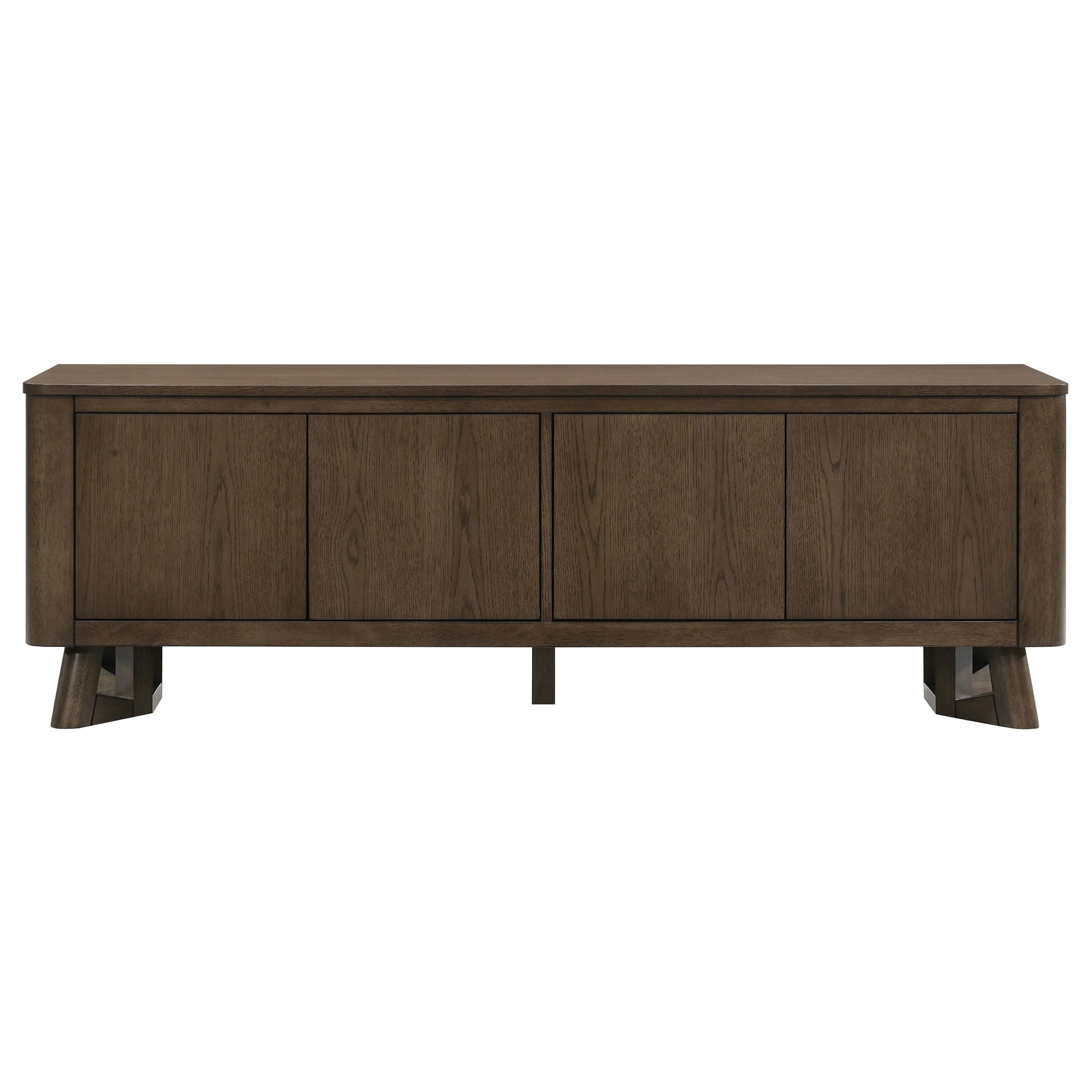 Trotter 71-inch 4-Door Wood TV Stand Media Console Brown