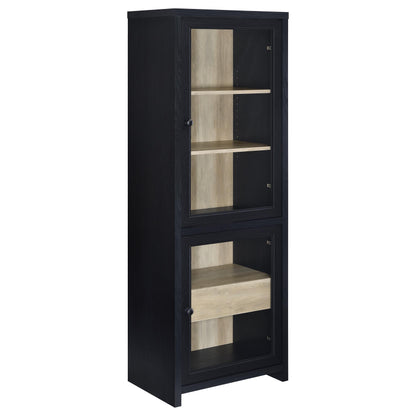 Denison 3-piece Entertainment Center 79-inch TV Stand Black