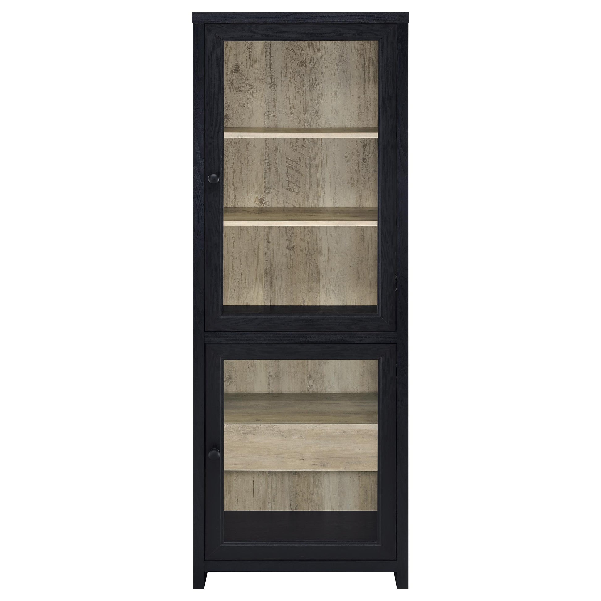 Denison 3-piece Entertainment Center 79-inch TV Stand Black