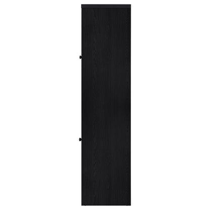 Denison 67-inch 2-door Media Tower Storage Cabinet Black