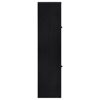 Denison 67-inch 2-door Media Tower Storage Cabinet Black