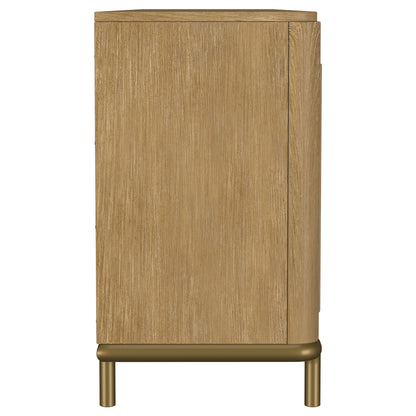 Arini Rattan Cane 2-door TV Stand Media Console Sand Wash