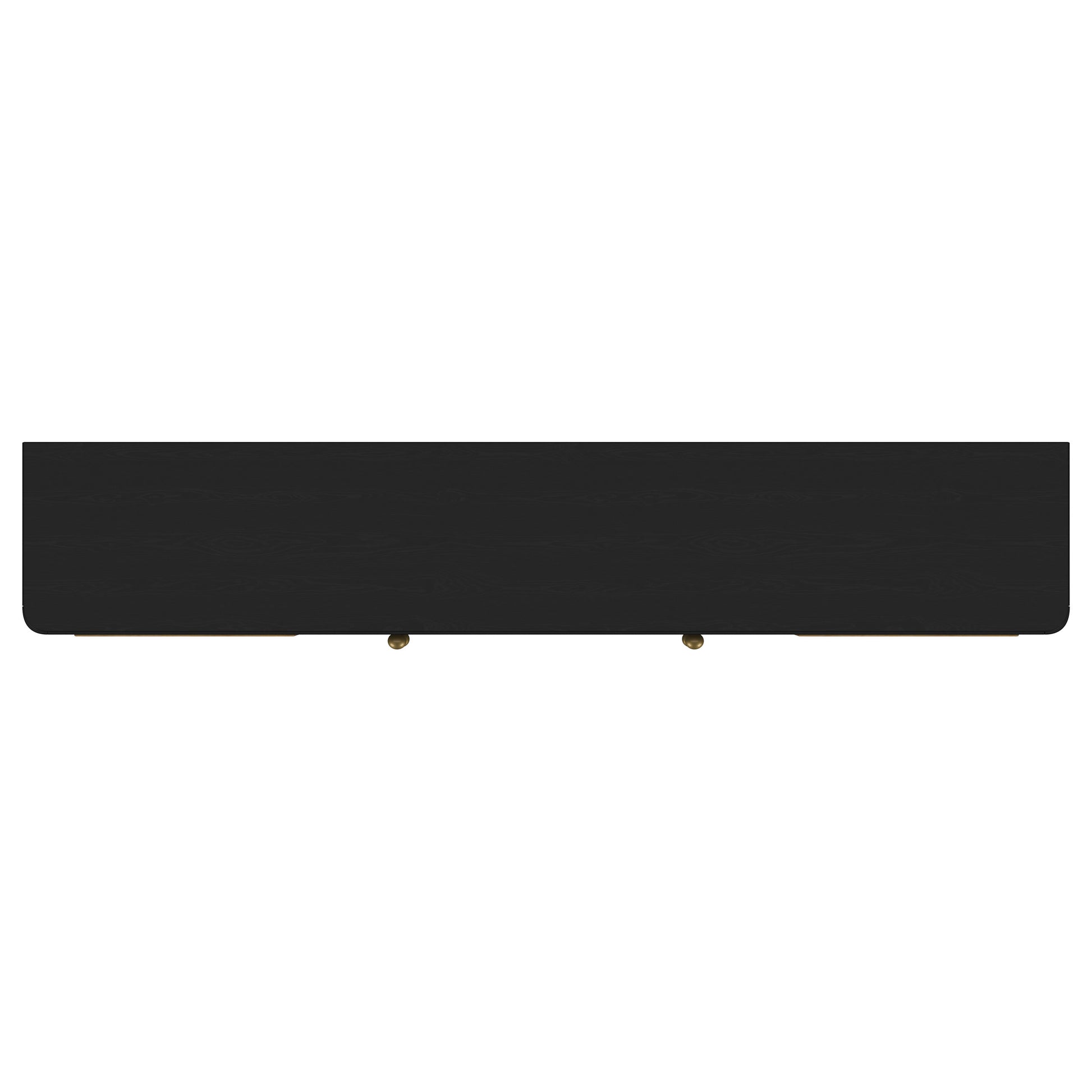 Arini Rattan Cane 2-door TV Stand Media Console Black