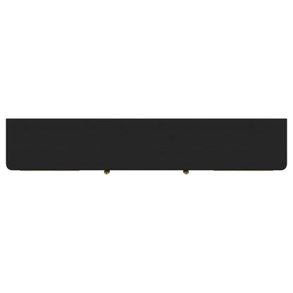 Arini Rattan Cane 2-door TV Stand Media Console Black