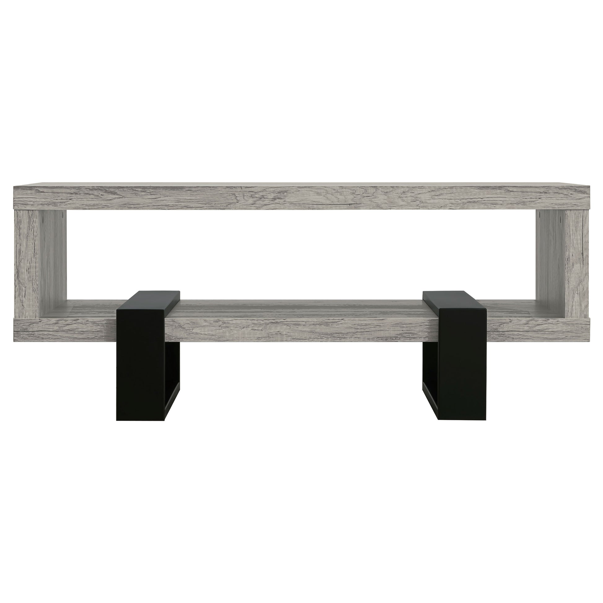 Dinard Engineered Wood Cocktail Coffee Table Grey Driftwood