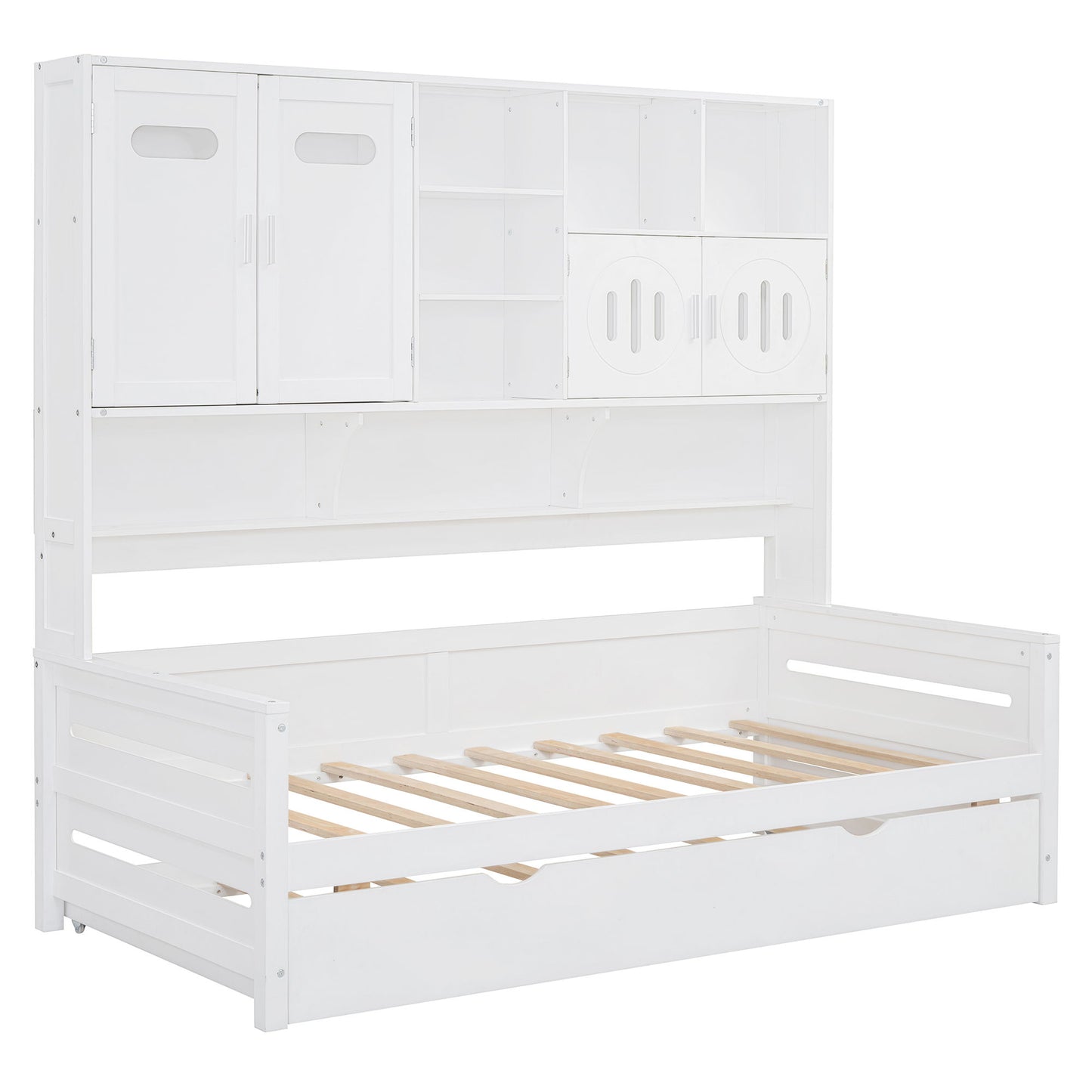 Daybed With All-In-One Cabinet And Shelf - The Sleep Loft - Online Mattress Showroom NYC
