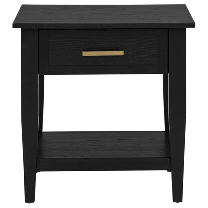 Lindenton 2-piece Wood Lift-Top Coffee and End Table Set Black
