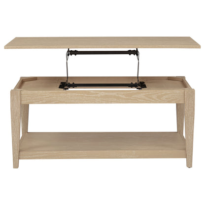 Lindenton 2-piece Wood Lift-Top Coffee and End Table Set Blonde