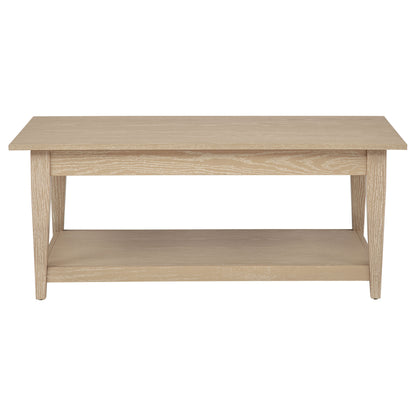 Lindenton 3-piece Wood Lift-Top Coffee and End Table Set Blonde