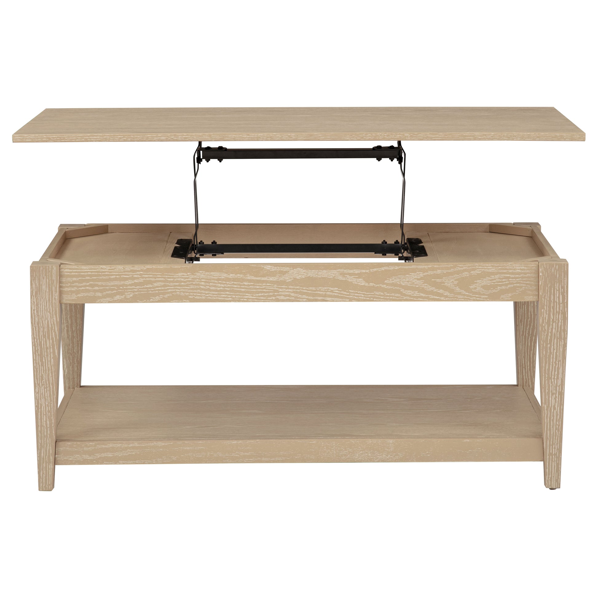 Lindenton 3-piece Wood Lift-Top Coffee and End Table Set Blonde