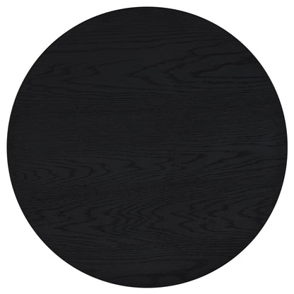 Sweeney 39-inch Round Wood Occasional Cocktail Coffee Table Black