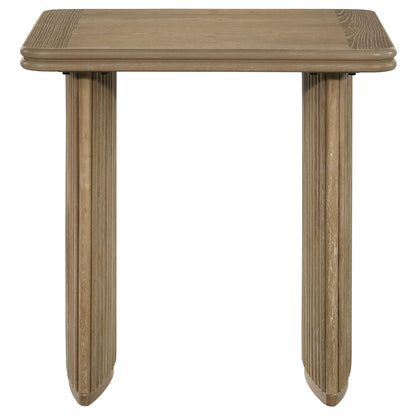 Adina 3-piece Wood Coffee Table Set Distressed Light Brown