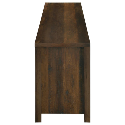 Enfield 71-inch TV Stand Fireplace Media Console Dark Pine