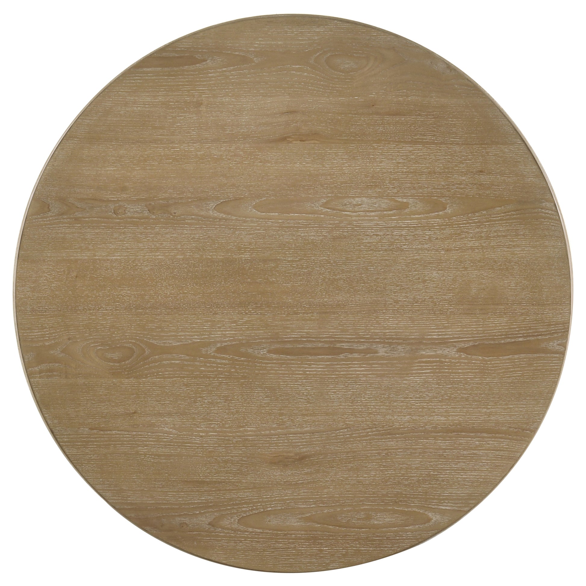 Adina 2-piece Round Coffee Table Set Distressed Light Brown