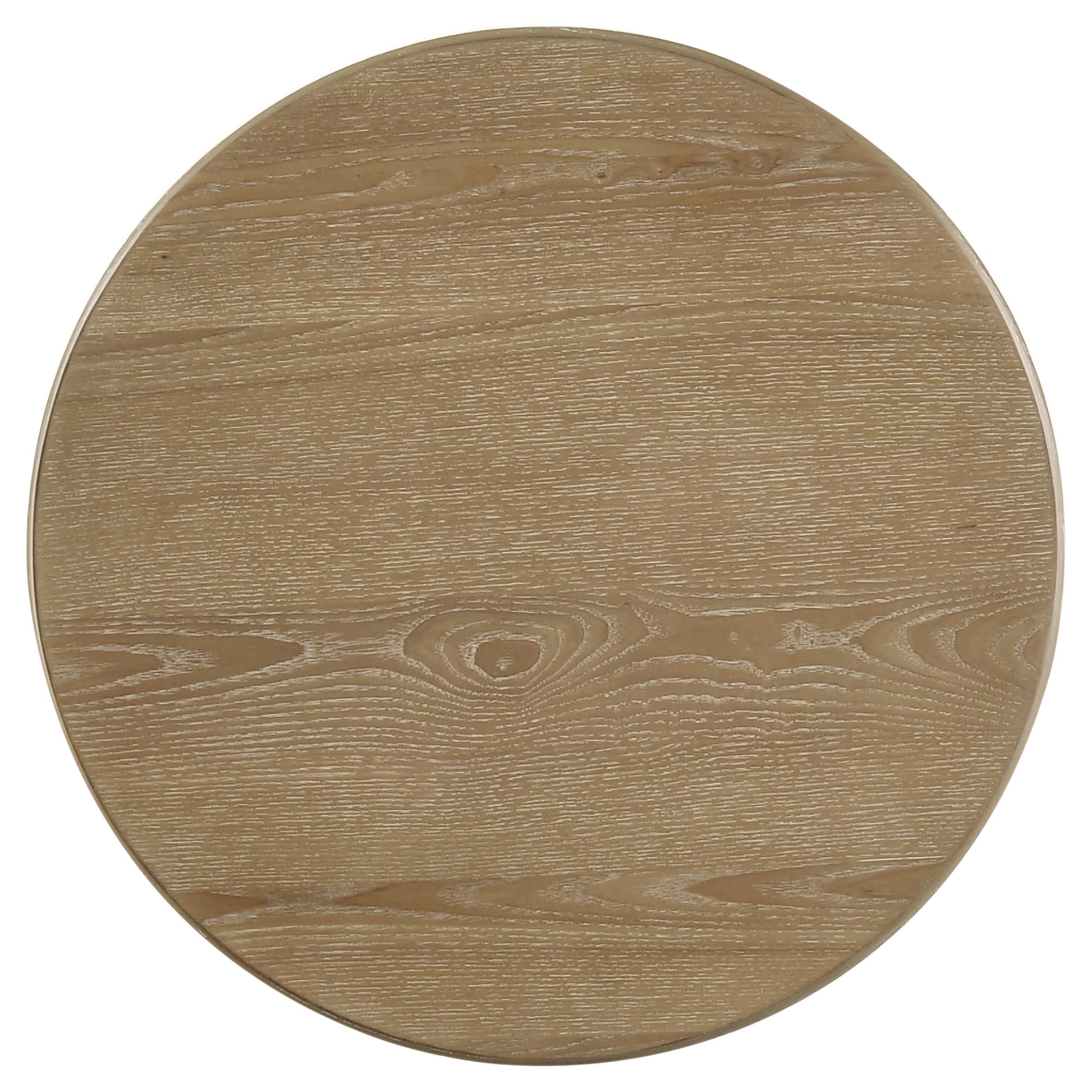 Adina 3-piece Round Coffee Table Set Distressed Light Brown