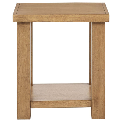 Beasley 3-Piece Wood Coffee Table Set Golden Oak