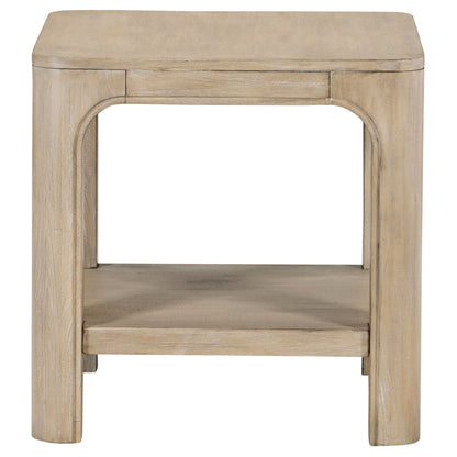 Solano 2-piece Square Coffee Table Set Weathered Mango