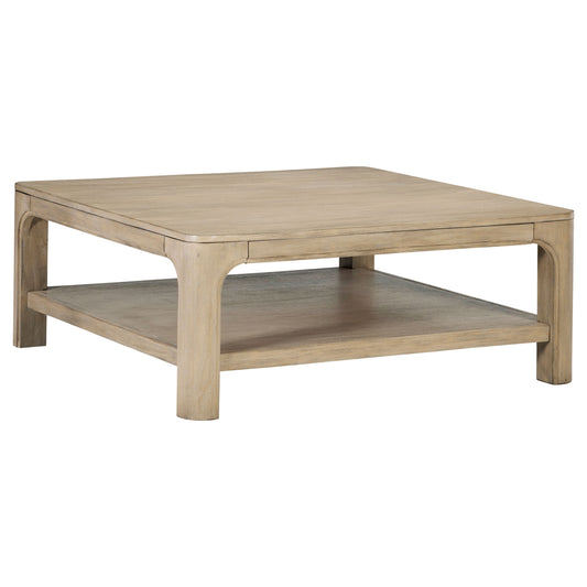 Solano Square Wood Cocktail Coffee Table Weathered Mango - The Sleep Loft - Online Mattress Showroom NYC
