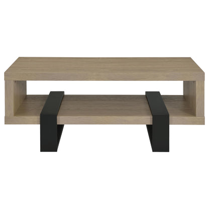Dinard Engineered Wood Cocktail Coffee Table Latte