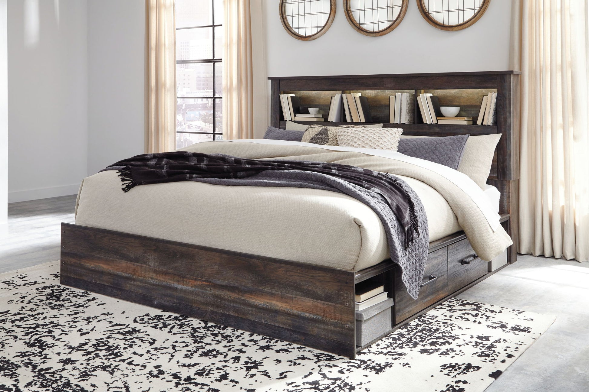 Drystan - Panel Bookcase Bed - The Sleep Loft - Online Mattress Showroom NYC