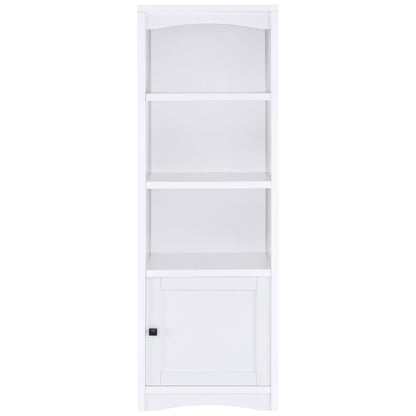 Laughlin 4-shelf Engineered Wood Media Tower White