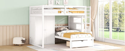 Bunk Bed With Wardrobe, Drawers - The Sleep Loft - Online Mattress Showroom NYC