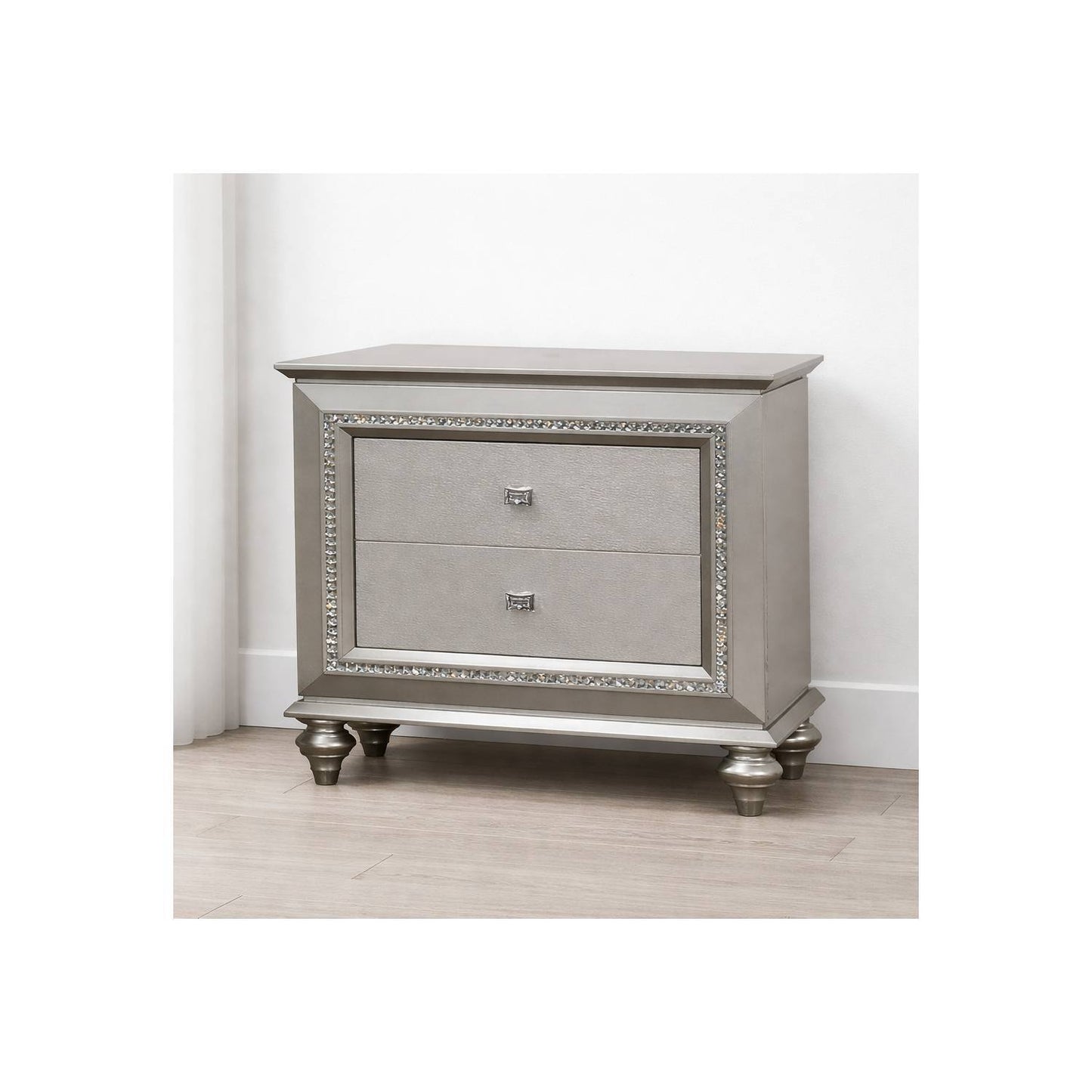 Kaitlyn - Nightstand, Elegant Design - The Sleep Loft - Online Mattress Showroom NYC