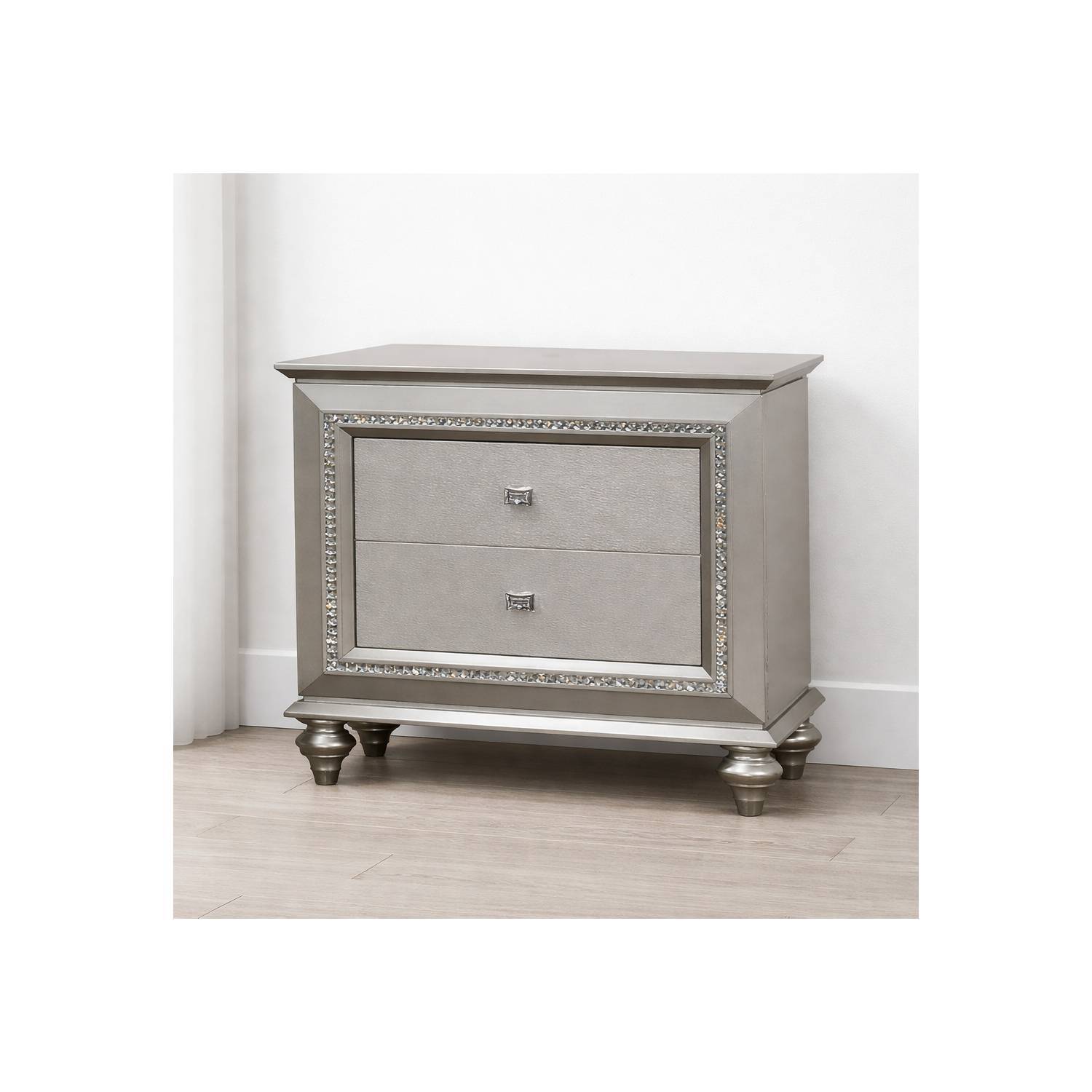 Kaitlyn - Nightstand, Elegant Design - The Sleep Loft - Online Mattress Showroom NYC