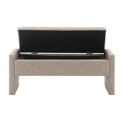 Modern Upholstered Large Bed End Bench With Storage - The Sleep Loft - Online Mattress Showroom NYC