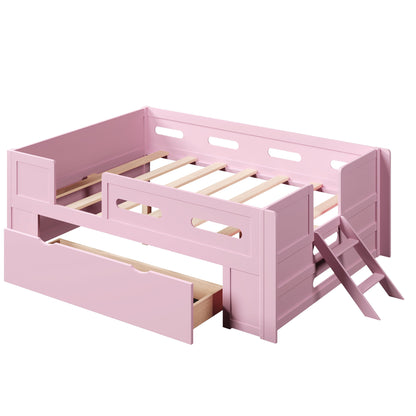 Platform Bed With Guardrail And Drawer - The Sleep Loft - Online Mattress Showroom NYC