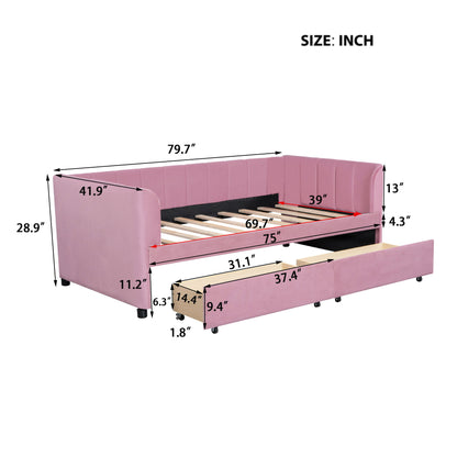 Upholstered Daybed With Ergonomic Design Backrest - The Sleep Loft - Online Mattress Showroom NYC
