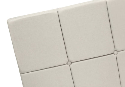 Queen Size Bed, Upholstered, Transitional - Beige - The Sleep Loft - Online Mattress Showroom NYC