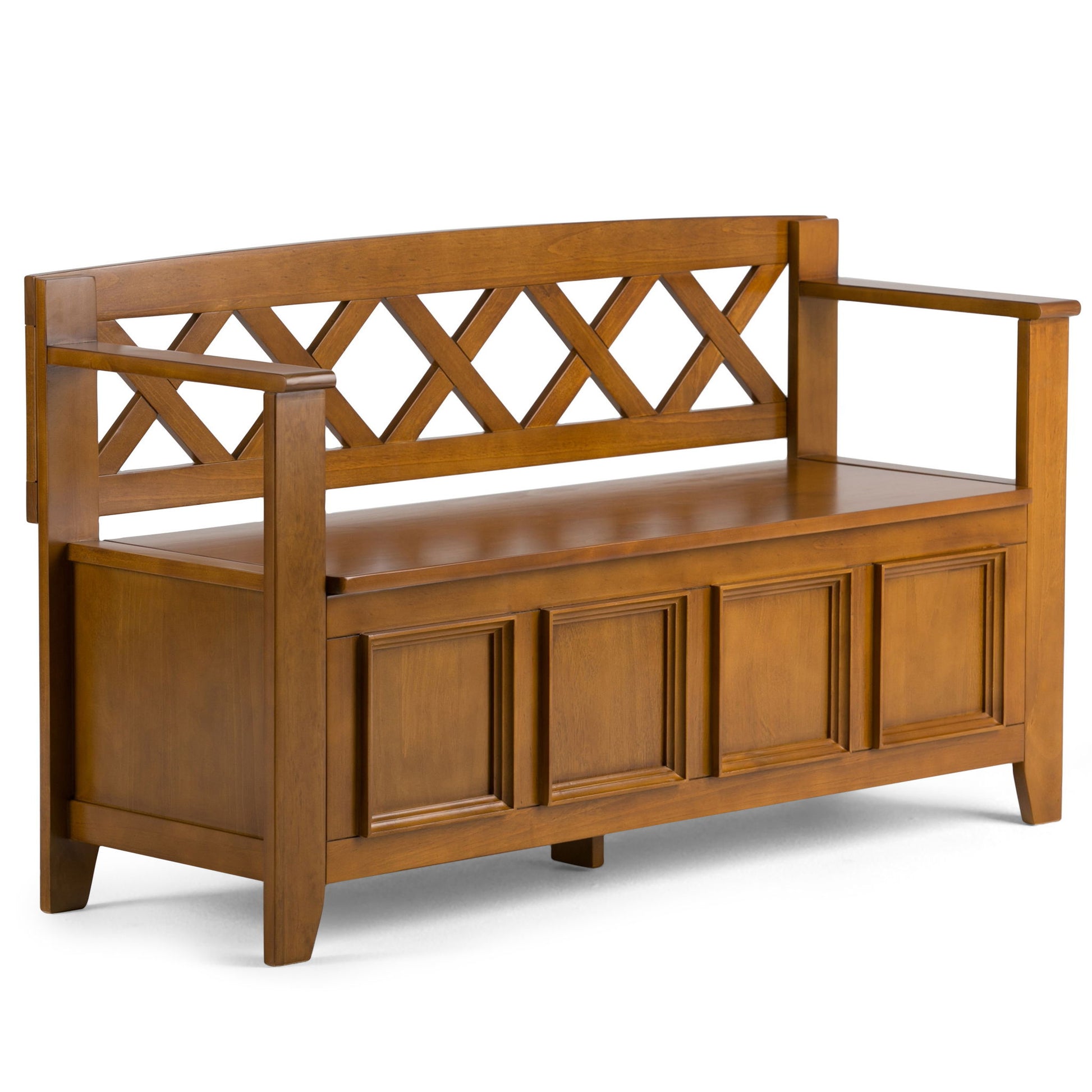 Amherst - Handcrafted Entryway Storage Bench - The Sleep Loft - Online Mattress Showroom NYC
