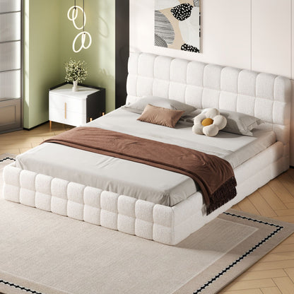 Upholstered Platform Bed With Headboard - The Sleep Loft - Online Mattress Showroom NYC