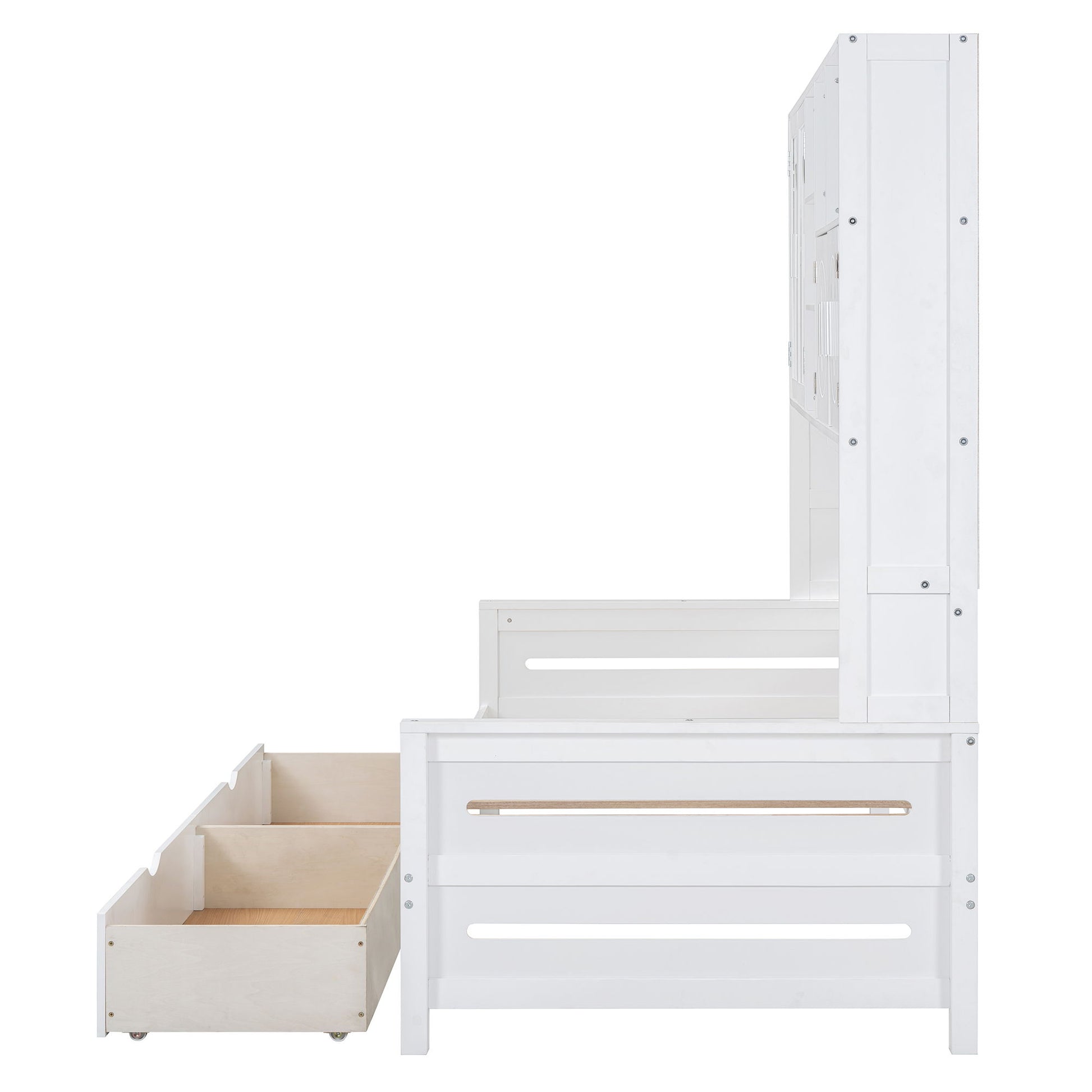 Daybed With All-In-One Cabinet And Shelf - The Sleep Loft - Online Mattress Showroom NYC