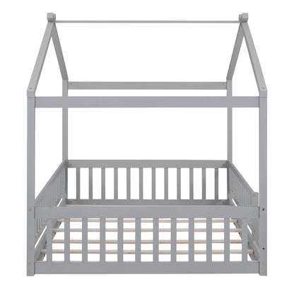 Bed House Bed Frame With Fence - The Sleep Loft - Online Mattress Showroom NYC