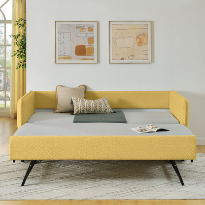 Upholstered Daybed With Pop Up Trundle - The Sleep Loft - Online Mattress Showroom NYC