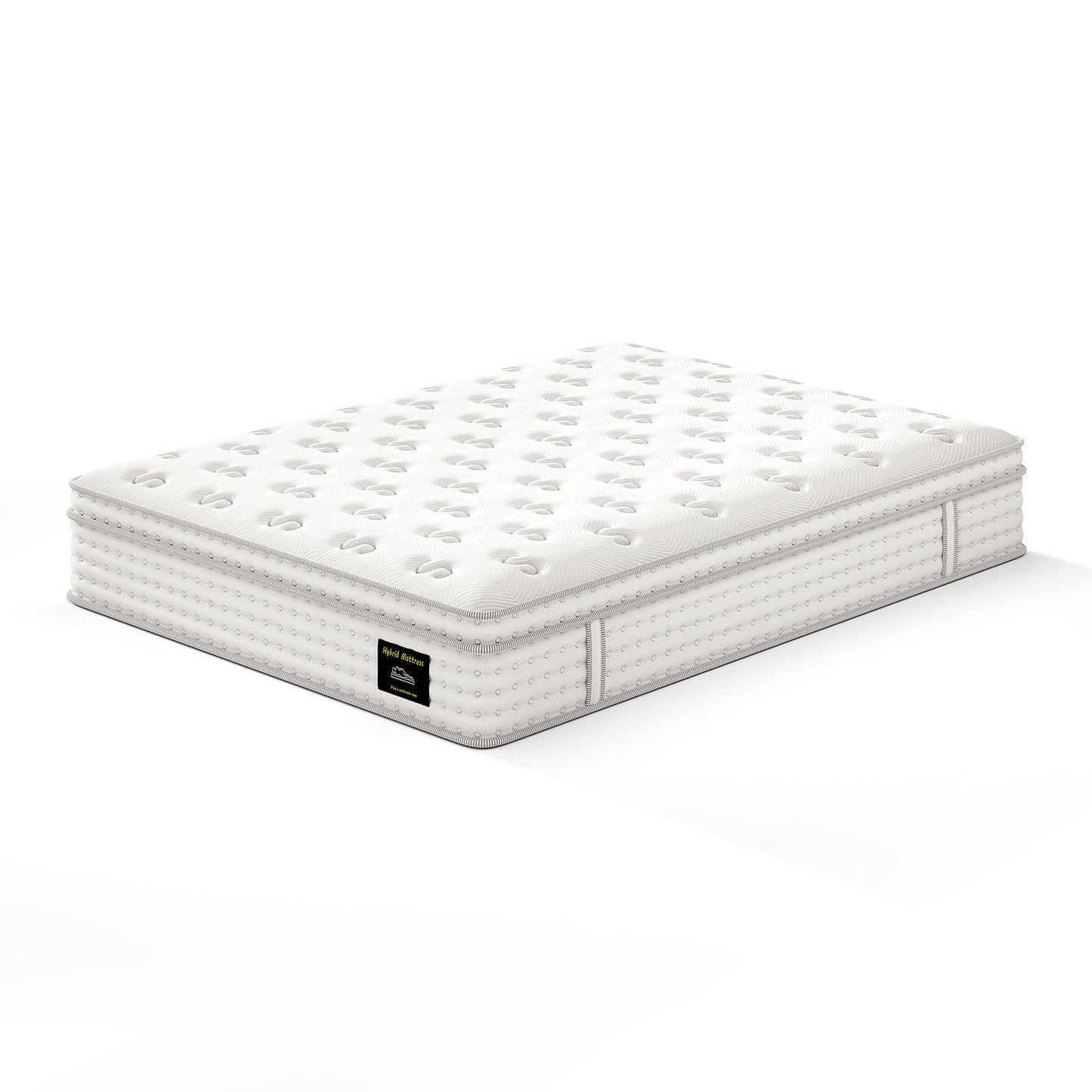 12'' Hybrid Mattress, Memory Foam & Pocket Springs For Pressure Relief